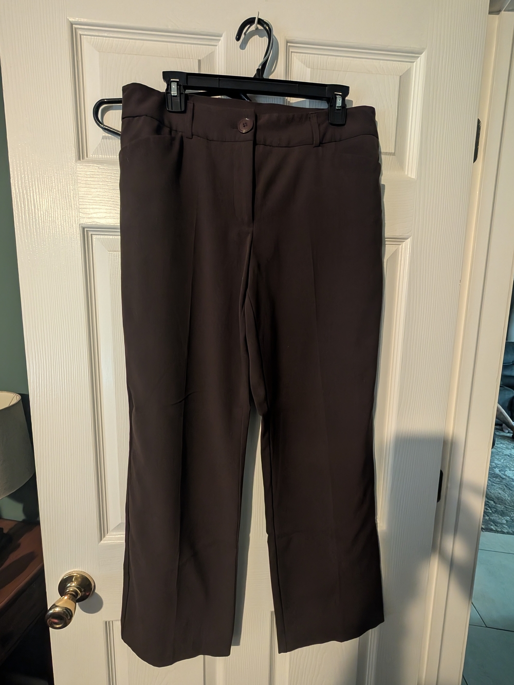 Jones New York Wide-Leg Dress Pants in Dark Brown